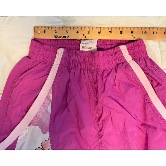 VTG Windbreaker 80s 90s Jogger Pants Pink Hammer Floral Grandma Gorpcore S Ski - Picture 3 of 9
